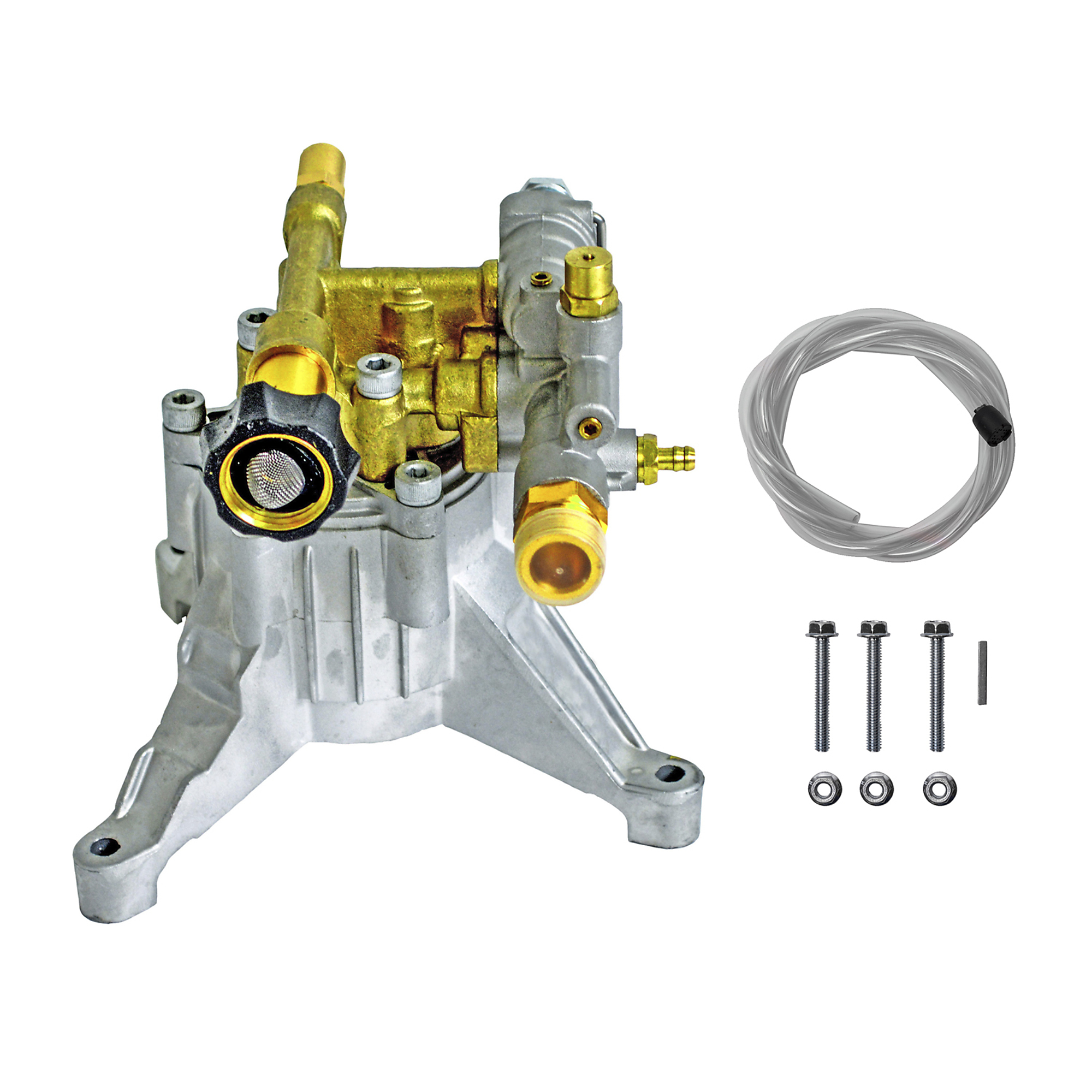 OEM Technologies Axial Cam Pump Kit, 3300 PSI, 2.4 GPM, 7/8'' Vertical Shaft Replacement Pump for Gas Pressure Washers